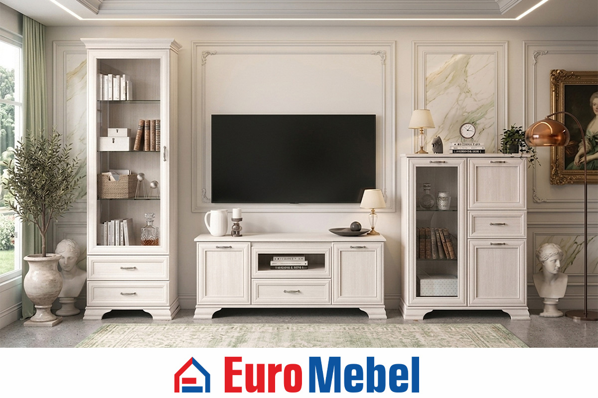 komplekt-dlia-gostinoi-tiffani-00078706-vudlain-kremovyi-evromebel