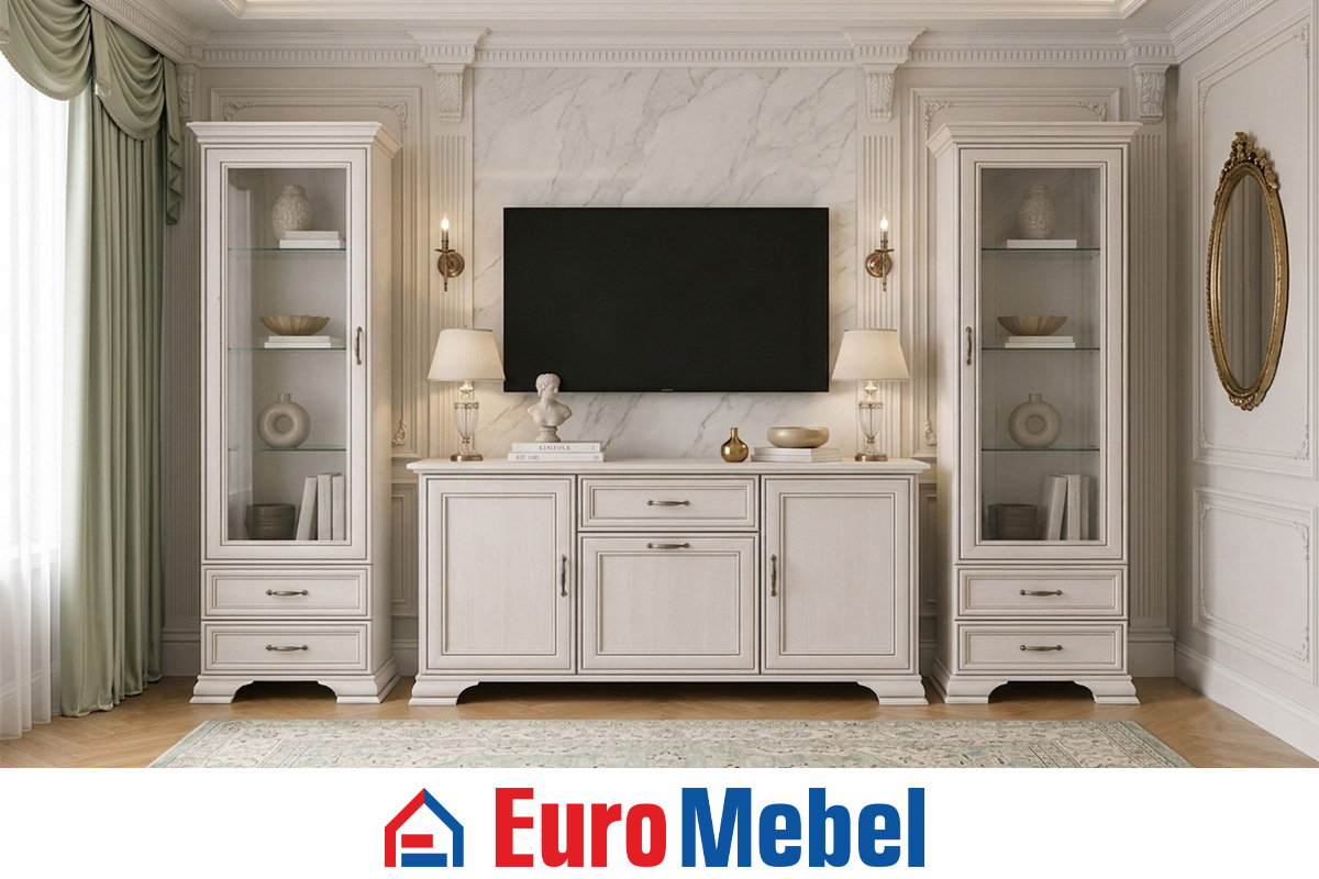 komplekt-dlia-gostinoi-tiffani-00078712-vudlain-kremovyi-evromebel